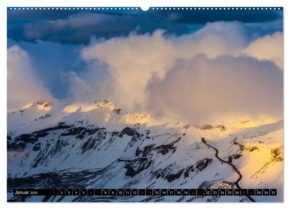 Au Grossglockner. Montagnes, Route, Nature (Calendrier mural CALVENDO Premium 2024) 