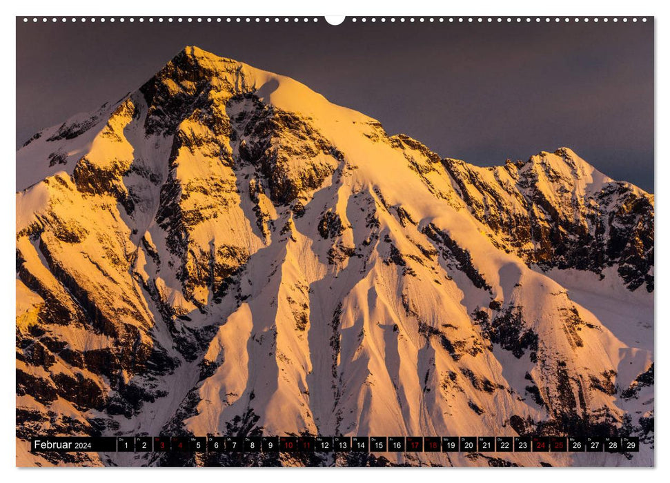 Au Grossglockner. Montagnes, Route, Nature (Calendrier mural CALVENDO Premium 2024) 