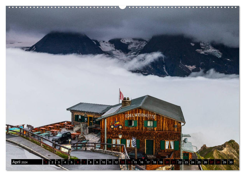 Au Grossglockner. Montagnes, Route, Nature (Calendrier mural CALVENDO Premium 2024) 