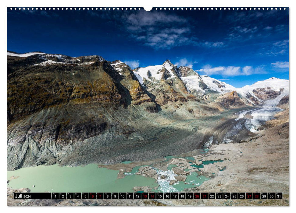 Au Grossglockner. Montagnes, Route, Nature (Calendrier mural CALVENDO Premium 2024) 