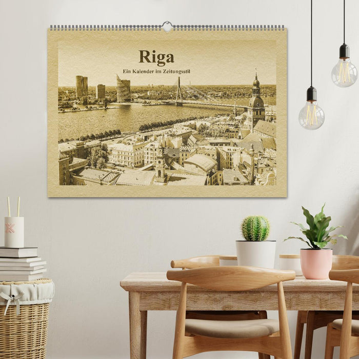 Riga – A newspaper-style calendar (CALVENDO wall calendar 2024) 