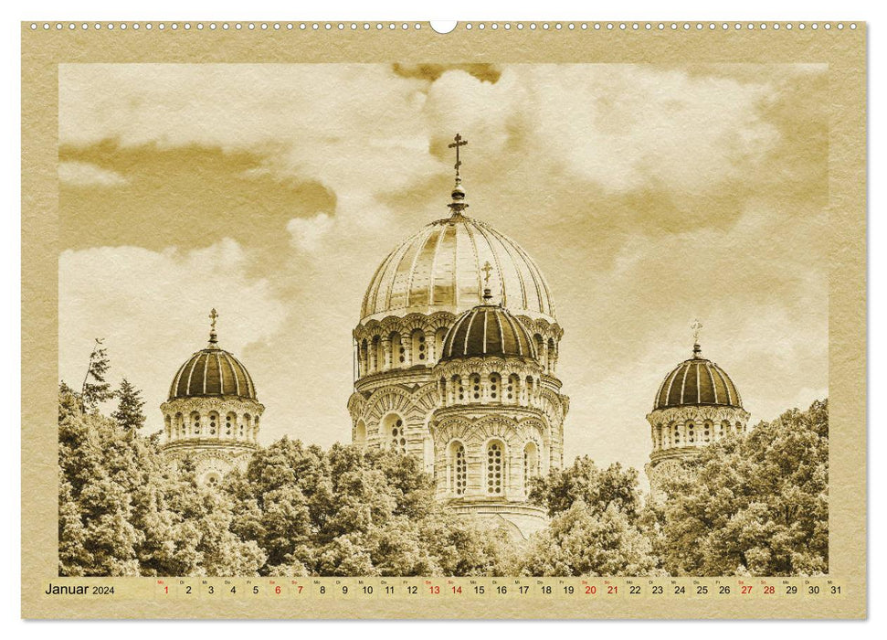 Riga – A newspaper-style calendar (CALVENDO wall calendar 2024) 