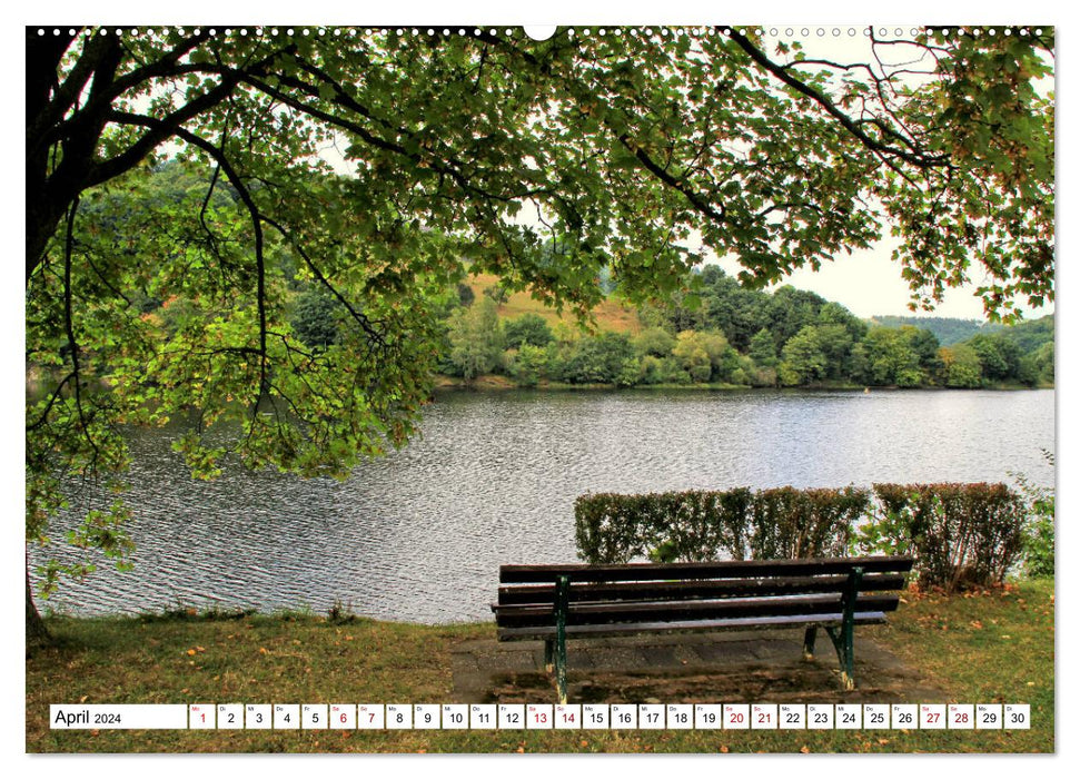 Things to see in the Eifel - On the Rursee (CALVENDO wall calendar 2024) 