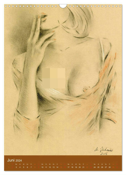 Erotic paintings and drawings 2024 (CALVENDO wall calendar 2024) 