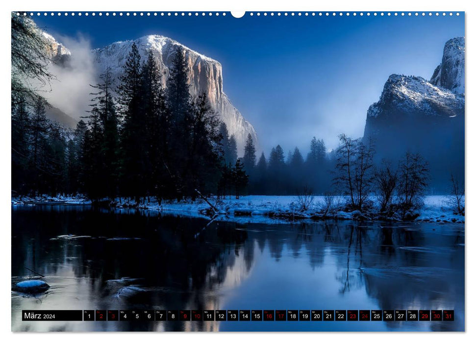 Le parc national de Yellowstone. Danse sur le volcan (Calendrier mural CALVENDO 2024) 