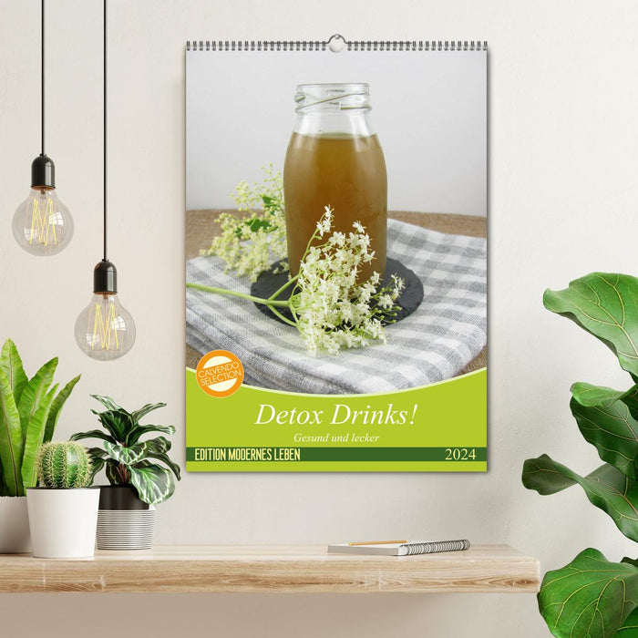 Detox drinks! Healthy and delicious (CALVENDO wall calendar 2024) 