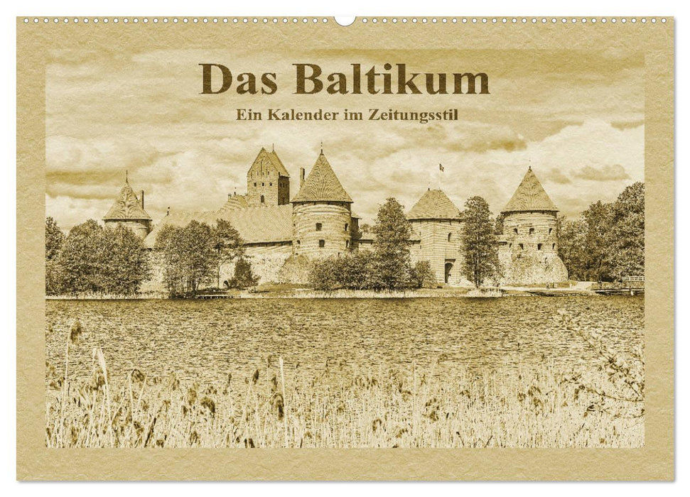 The Baltics - A calendar in newspaper style (CALVENDO wall calendar 2024) 