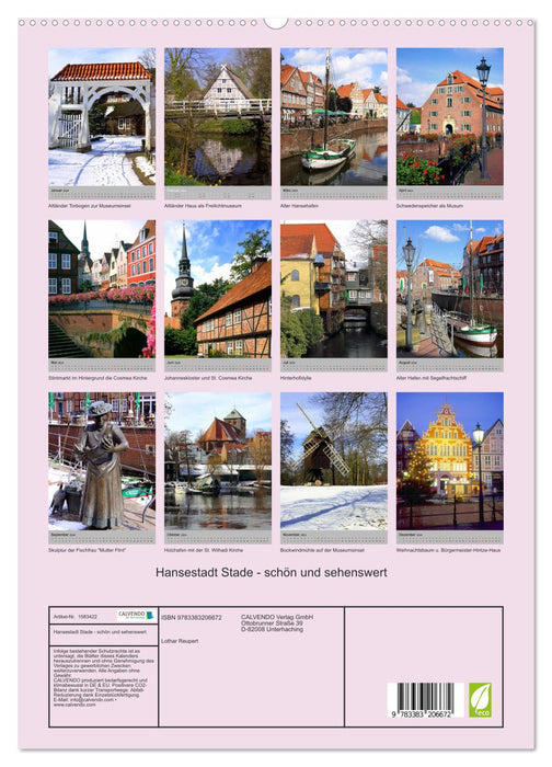 Hanseatic city of Stade - beautiful and worth seeing (CALVENDO Premium Wall Calendar 2024) 