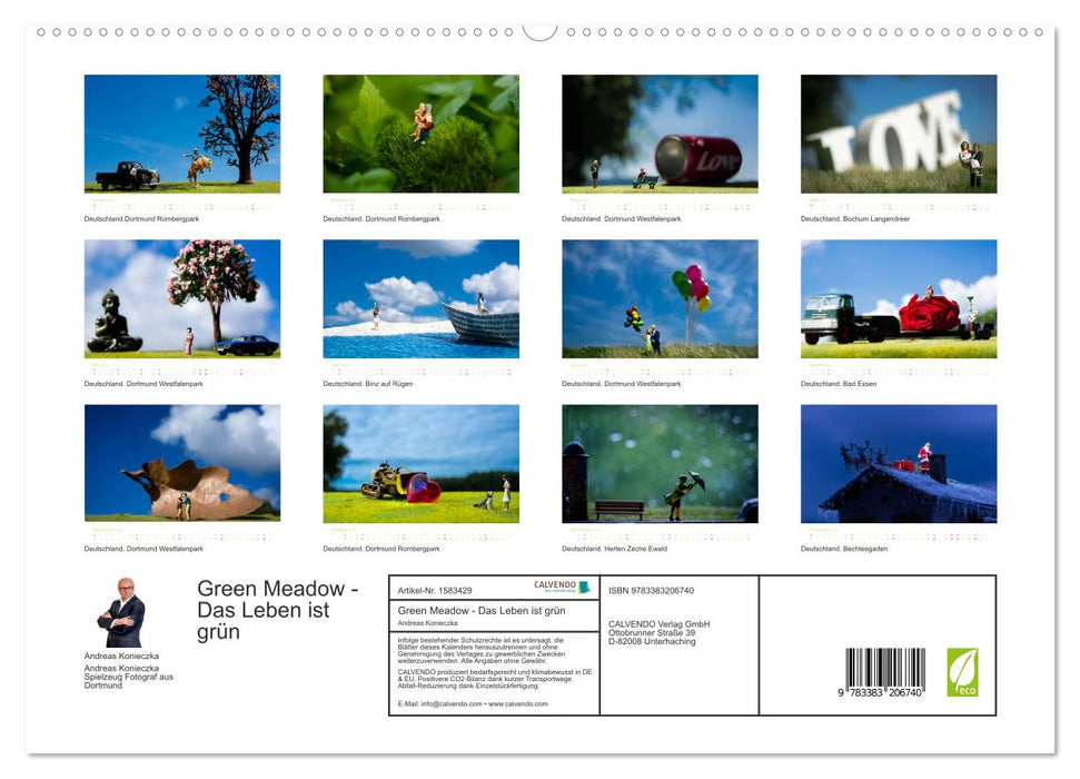 Green Meadow - La vie est verte (Calvendo Premium Wall Calendar 2024) 