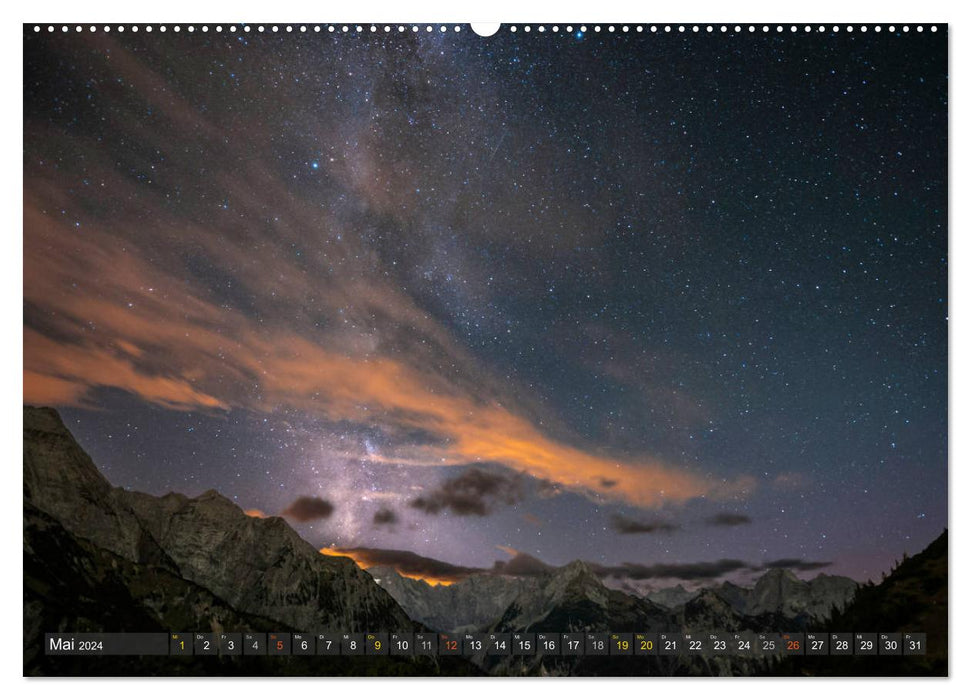 Himmelslichter - Mond und Sterne (CALVENDO Premium Wandkalender 2024)