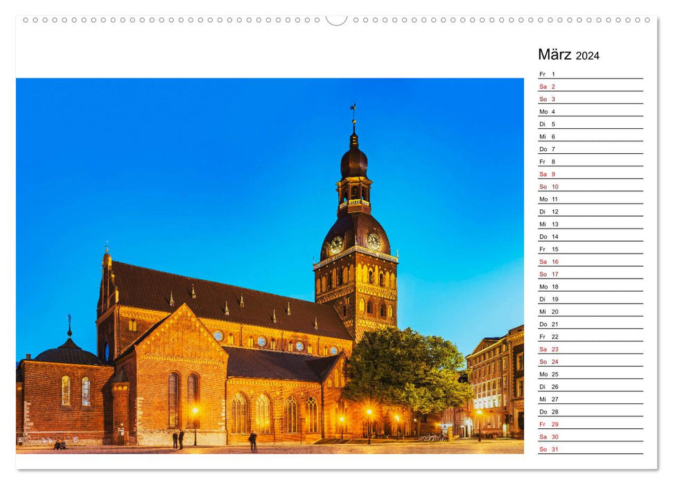 Discoveries in the Baltics (CALVENDO Premium Wall Calendar 2024) 