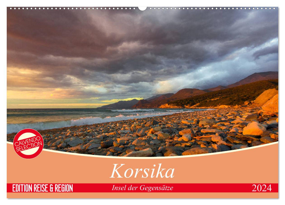 Corsica - Island of Contrasts (CALVENDO Wall Calendar 2024) 