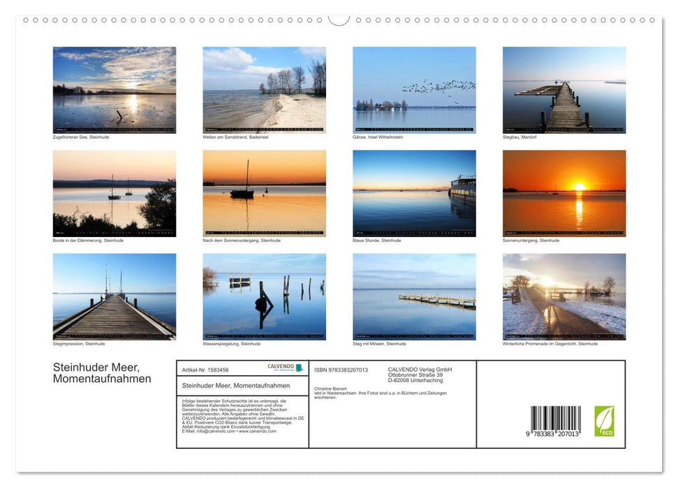 Steinhuder Meer, snapshots by Christine Bienert (CALVENDO Premium Wall Calendar 2024) 