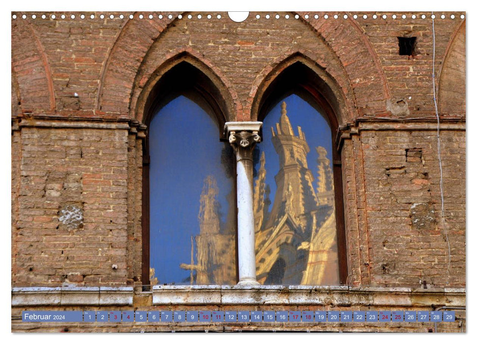 Siena - city of the legendary Palio (CALVENDO wall calendar 2024) 