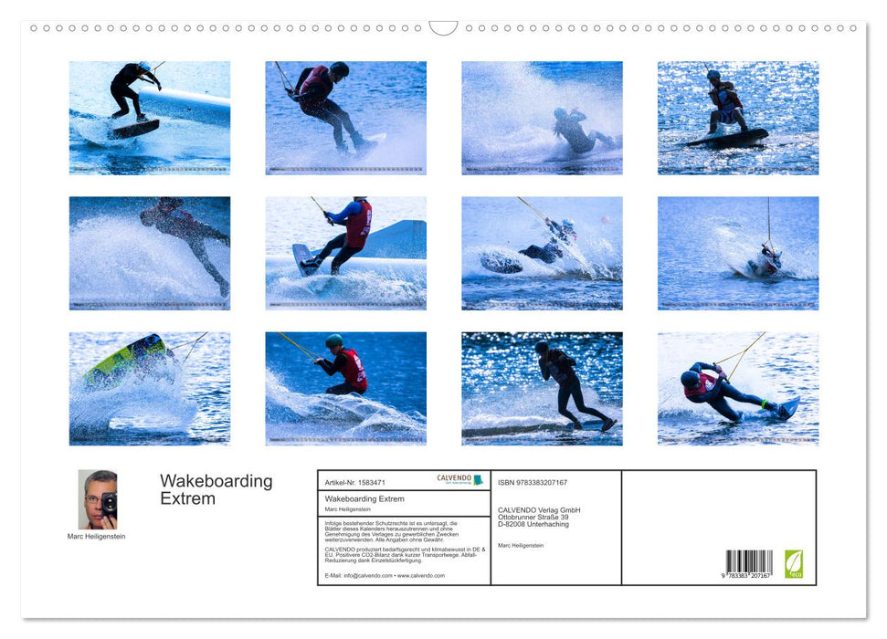 Wakeboarding Extreme (CALVENDO Wall Calendar 2024) 