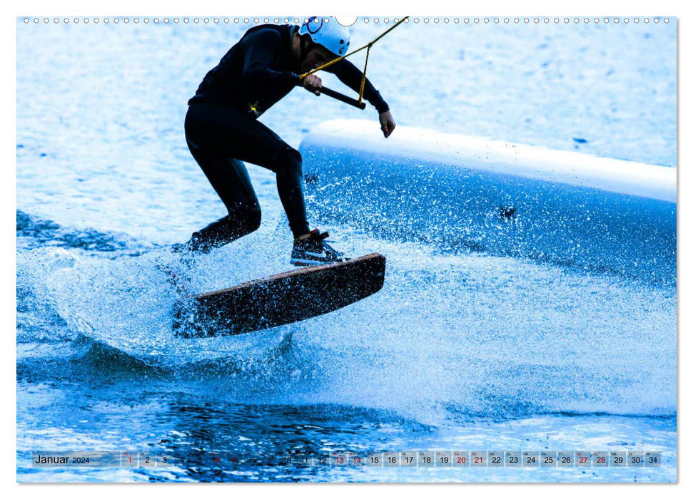Wakeboarding Extrem (CALVENDO Wandkalender 2024)