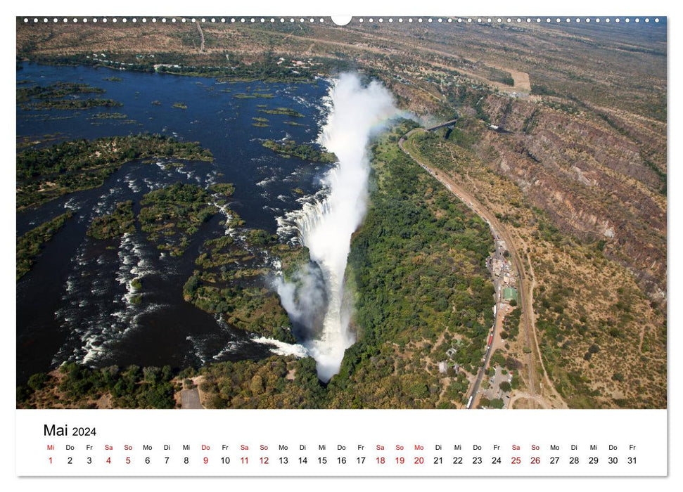 Zambie et Zambèze (Calvendo Premium Wall Calendar 2024) 