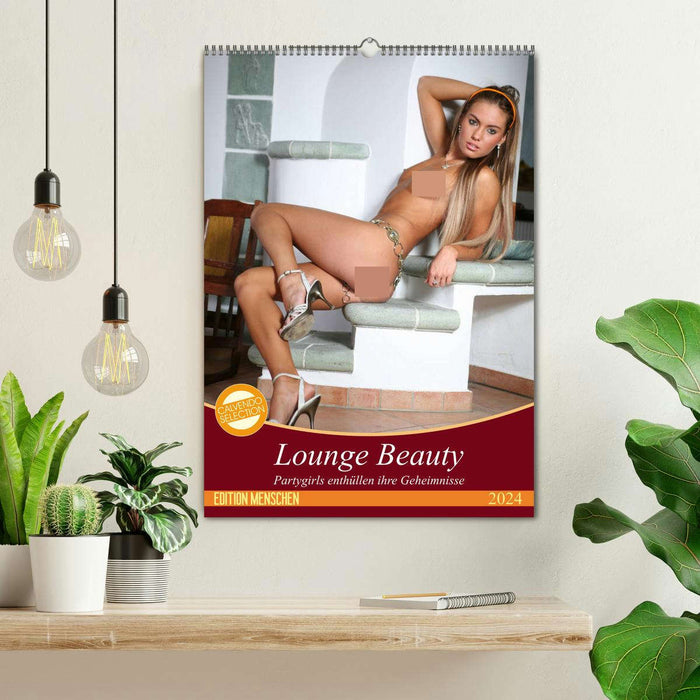 Lounge Beauty - Partygirls enthüllen ihre Geheimnisse (CALVENDO Wandkalender 2024)