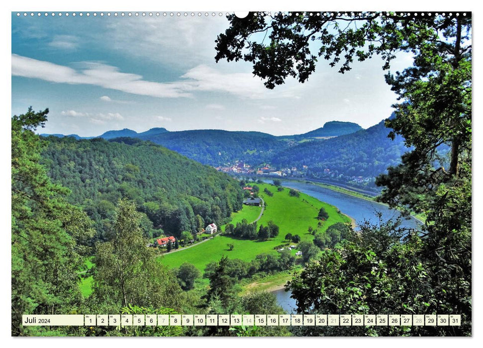 Expériences de randonnée en Suisse saxonne (Calendrier mural CALVENDO Premium 2024) 