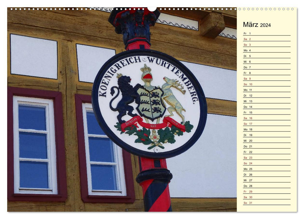 Unterwegs in Waiblingen (CALVENDO Premium Wandkalender 2024)