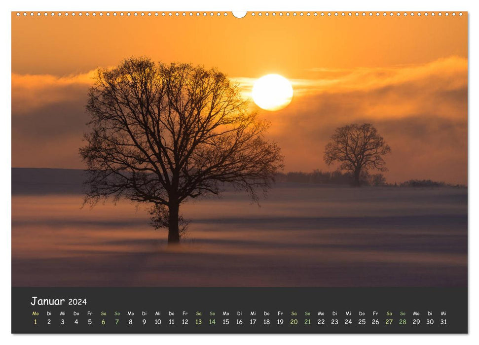 Ammersee to Walchensee - dream landscapes in the foothills of the Alps (CALVENDO Premium Wall Calendar 2024) 