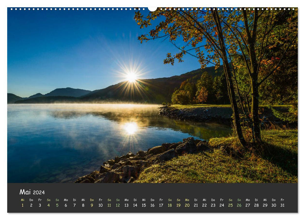 Ammersee to Walchensee - dream landscapes in the foothills of the Alps (CALVENDO Premium Wall Calendar 2024) 