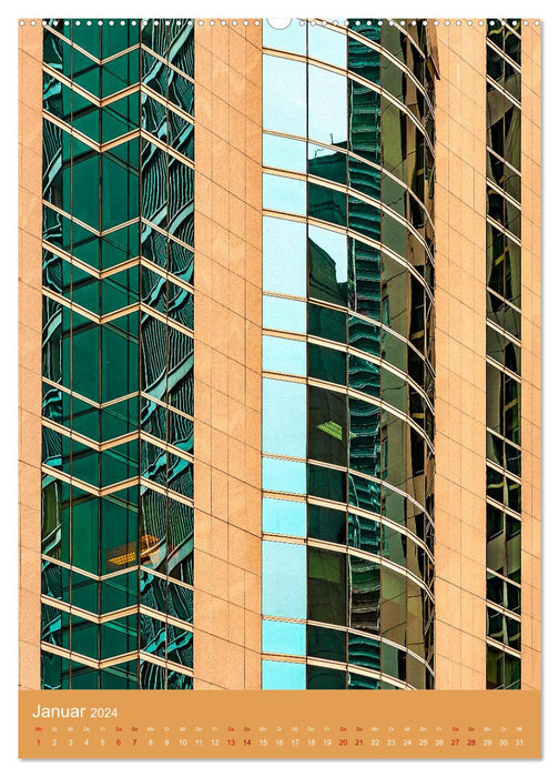 Architecture in the mirror image (CALVENDO Premium Wall Calendar 2024) 