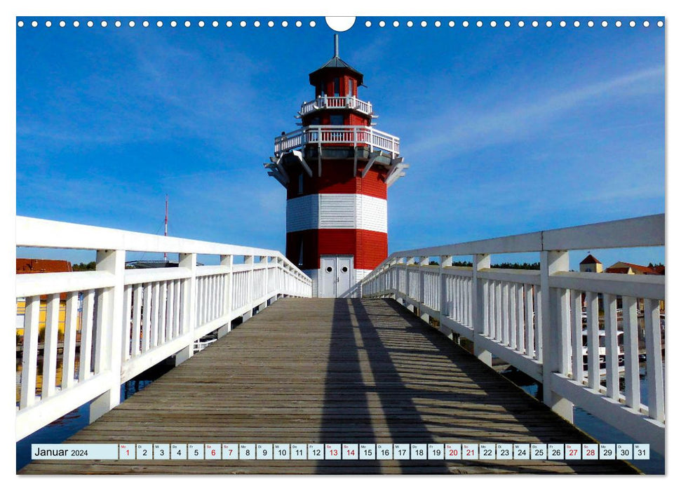 Lighthouses - Maritime beacons on the coasts (CALVENDO wall calendar 2024) 