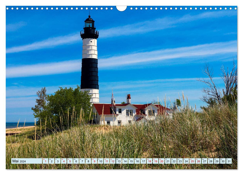 Lighthouses - Maritime beacons on the coasts (CALVENDO wall calendar 2024) 