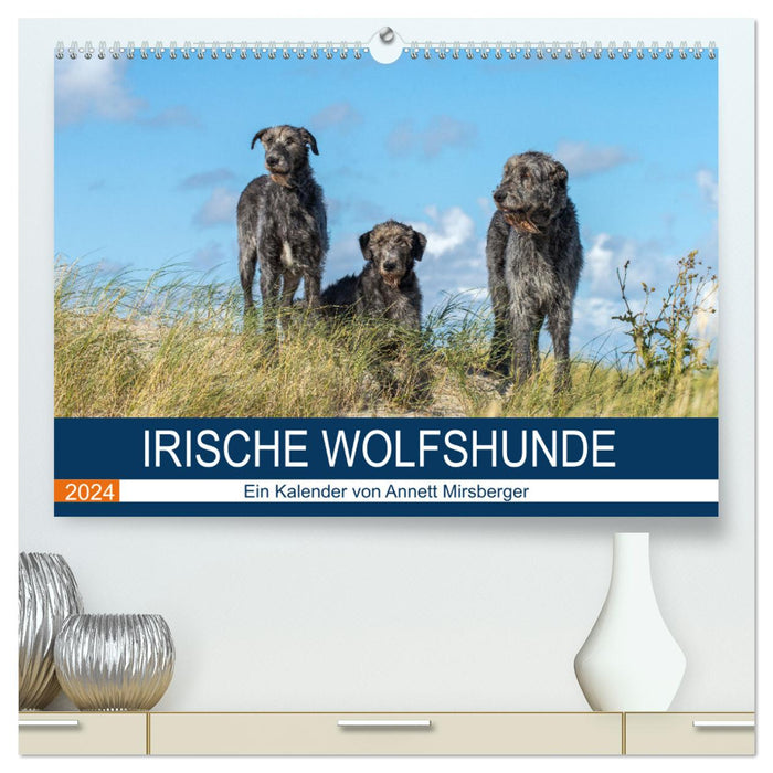 Irish Wolfhounds (CALVENDO Premium Wall Calendar 2024) 
