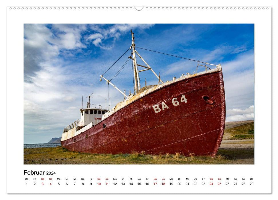 Iceland where elves and trolls are at home (CALVENDO wall calendar 2024) 