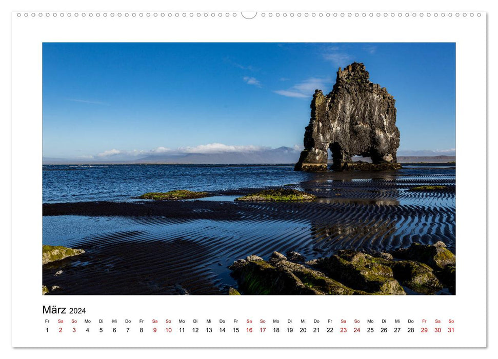Island wo Elfen und Trolle zuhause sind (CALVENDO Wandkalender 2024)