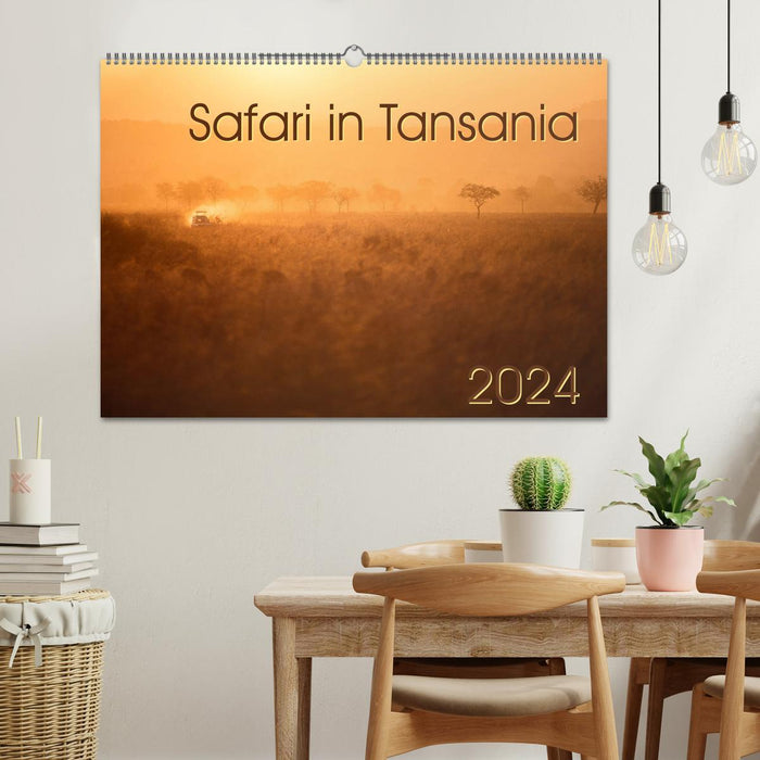 Safari in Tansania (CALVENDO Wandkalender 2024)