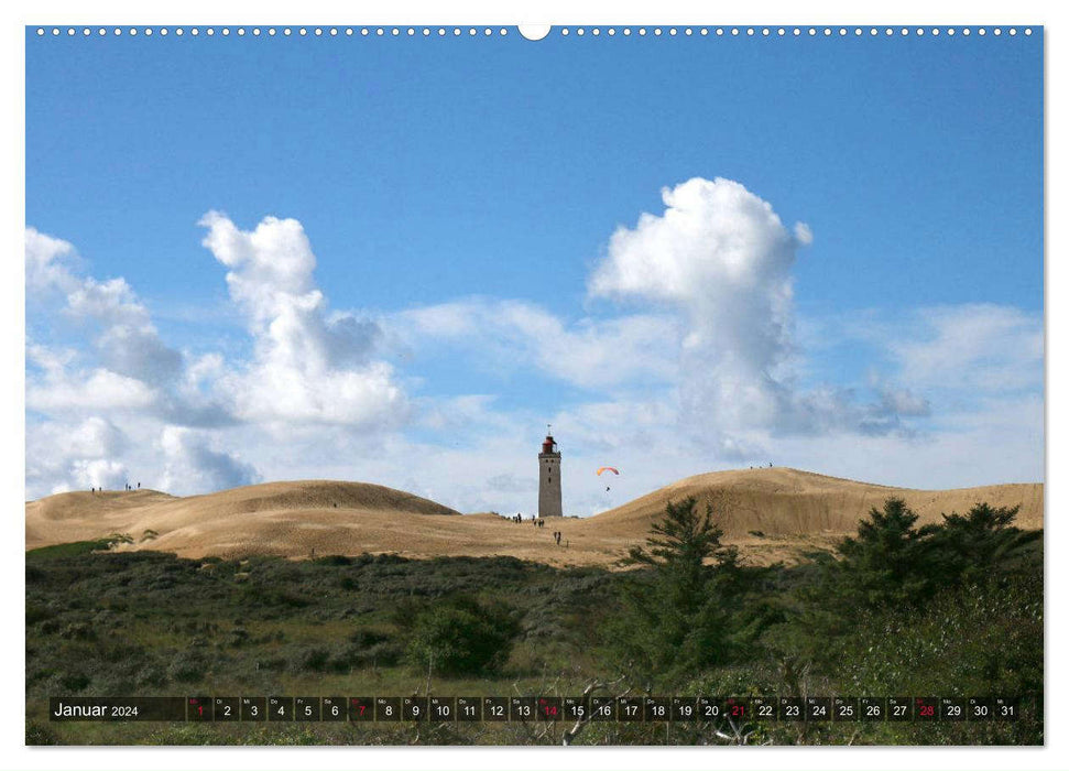 Rudbjerg Knude - Der versandete Leuchtturm (CALVENDO Premium Wandkalender 2024)