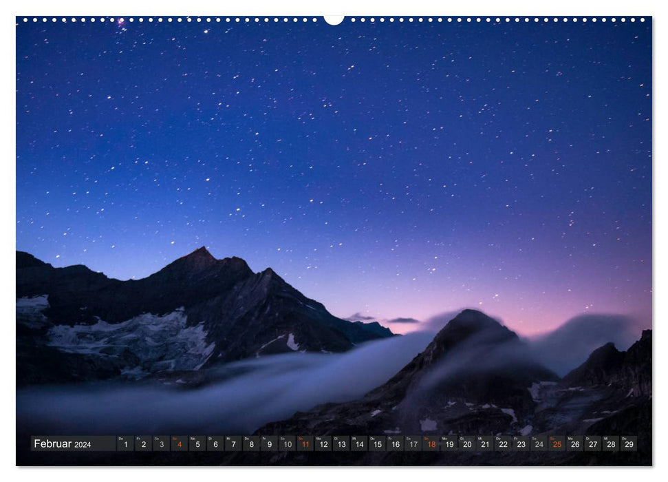 Sky lights - moon and stars (CALVENDO wall calendar 2024) 