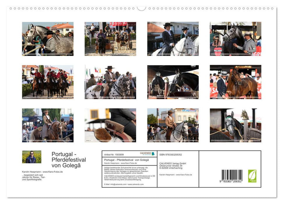 Portugal - Festival du cheval de Golegã (Calvendo Premium Wall Calendar 2024) 