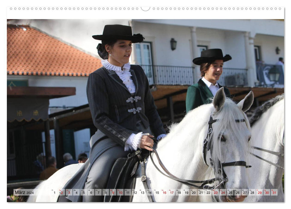 Portugal - Festival du cheval de Golegã (Calvendo Premium Wall Calendar 2024) 