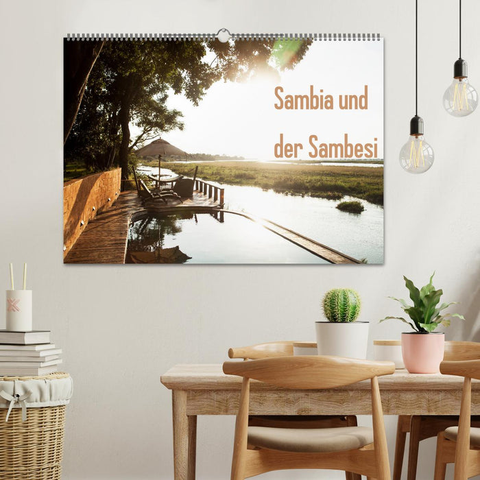 Sambia und der Sambesi (CALVENDO Wandkalender 2024)