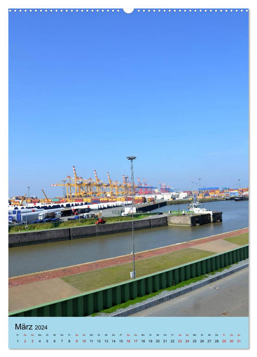 BREMERHAVEN die Seestadt mit maritimen Flair - 2024 (CALVENDO Premium Wandkalender 2024)