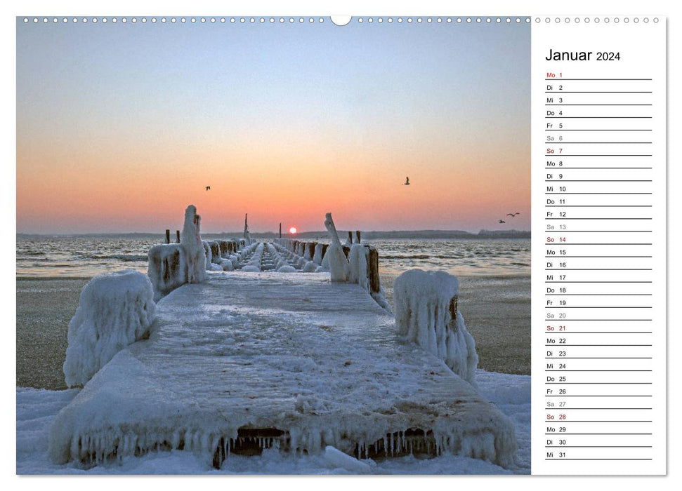 Baltic Sea spa Travemünde - The most beautiful daughter in Lübeck (CALVENDO wall calendar 2024) 