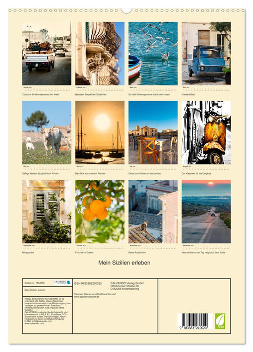 Mein Sizilien erleben (CALVENDO Premium Wandkalender 2024)