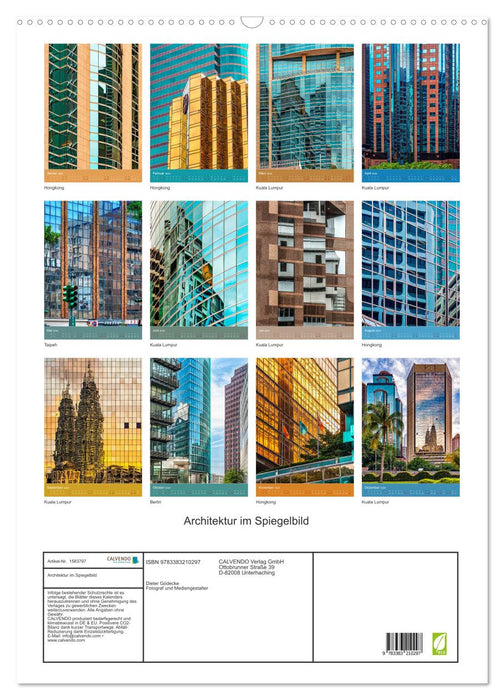 Architektur im Spiegelbild (CALVENDO Wandkalender 2024) — calvendoverlag