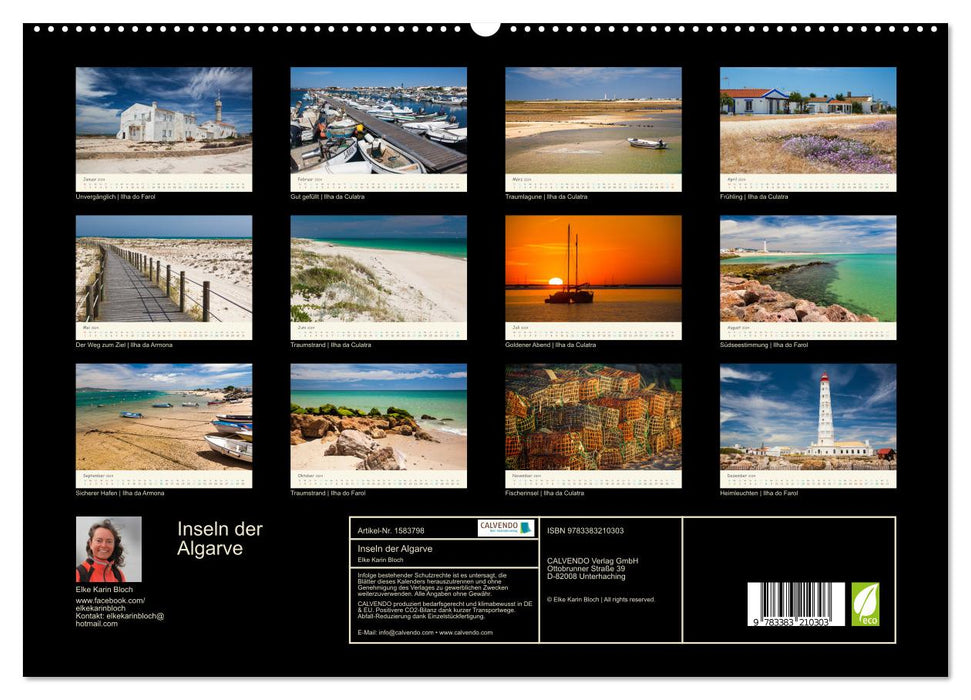 Inseln der Algarve (CALVENDO Premium Wandkalender 2024)