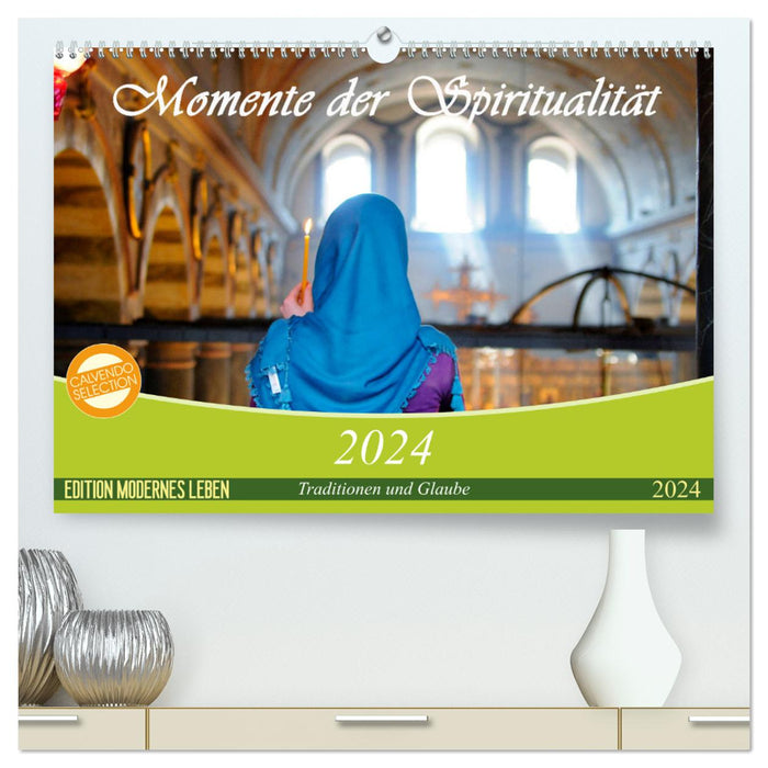 Moments de spiritualité (Calendrier mural CALVENDO Premium 2024) 