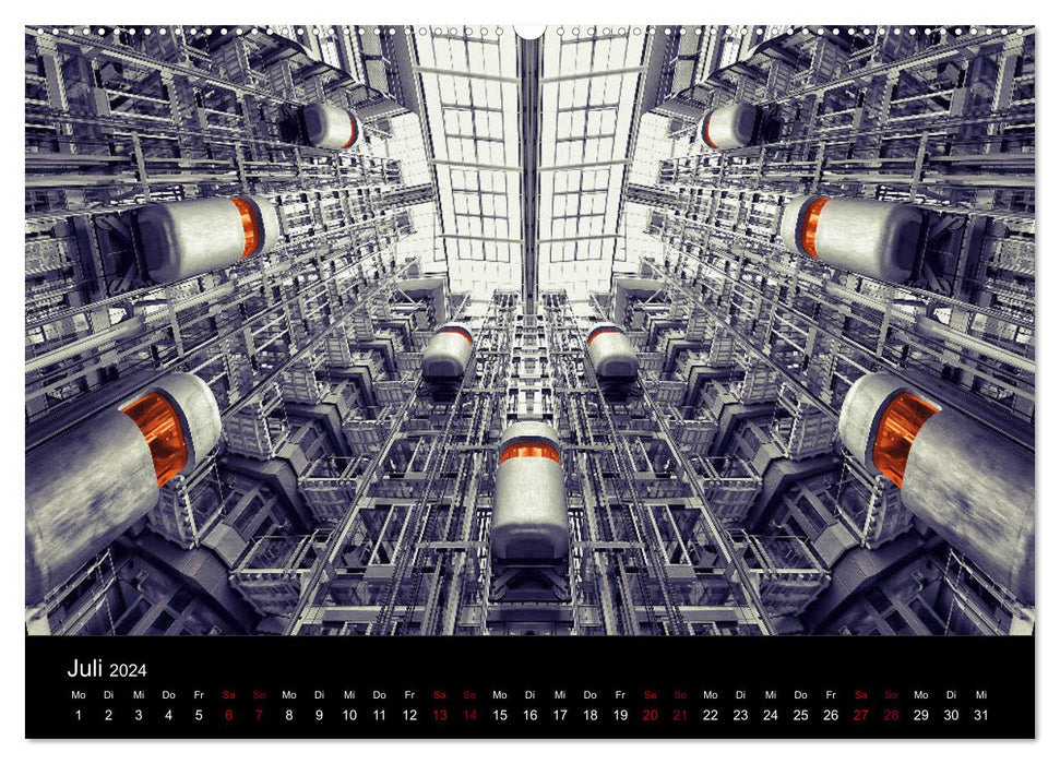 Welt der Aufzüge (CALVENDO Premium Wandkalender 2024)