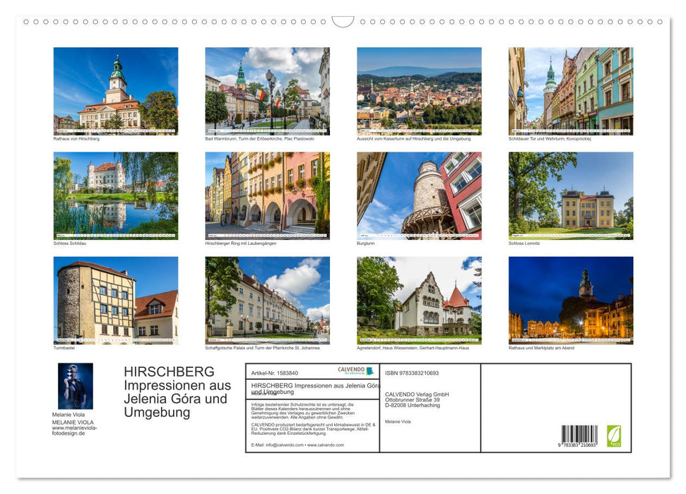 HIRSCHBERG Impressionen aus Jelenia Góra und Umgebung (CALVENDO Wandkalender 2024)