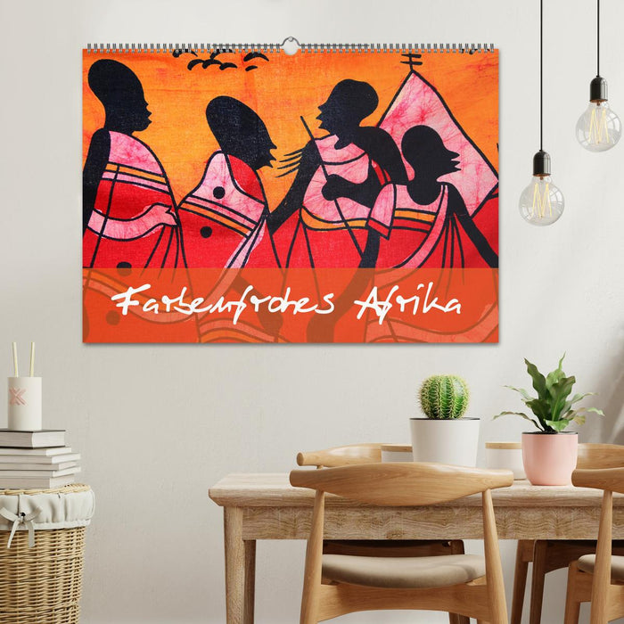 Farbenfrohes Afrika (CALVENDO Wandkalender 2024)