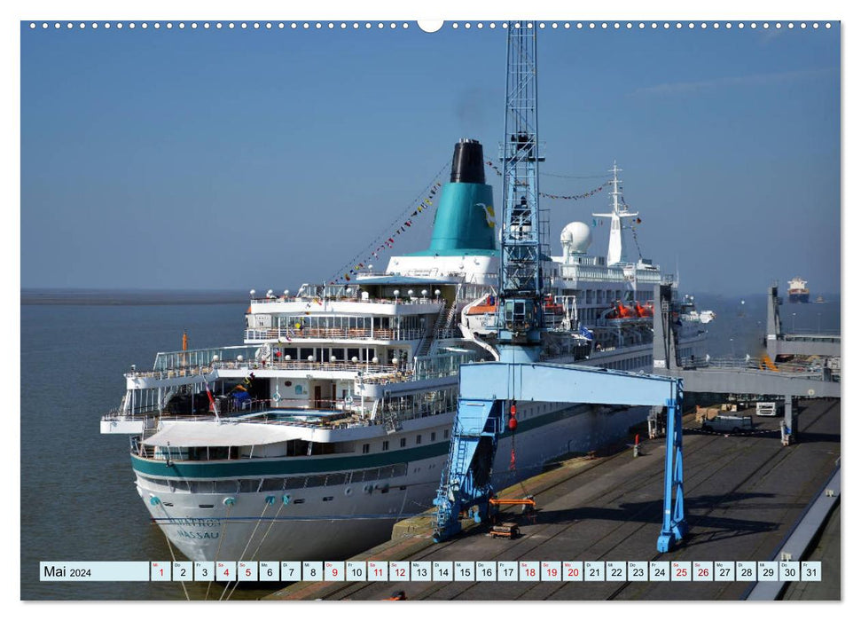 BREMERHAFEN Die Seestadt im nördlichen Weser-Elbe Dreieck (CALVENDO Premium Wandkalender 2024)