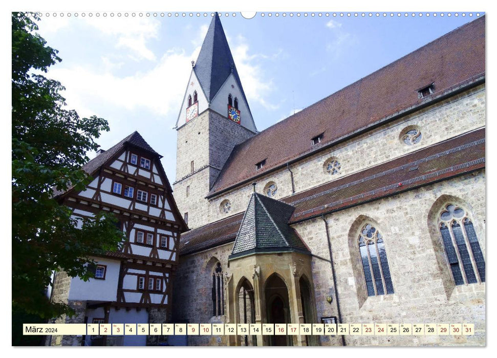 Unterwegs in der Altstadt von Geislingen (CALVENDO Wandkalender 2024)