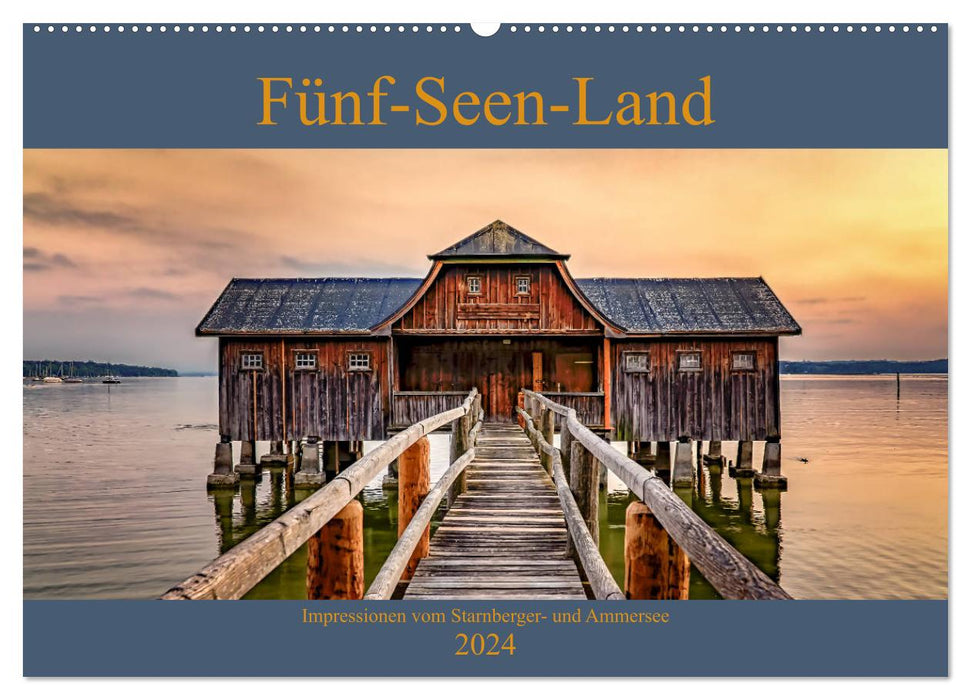 Fünf-Seen-Land (CALVENDO Wandkalender 2024)